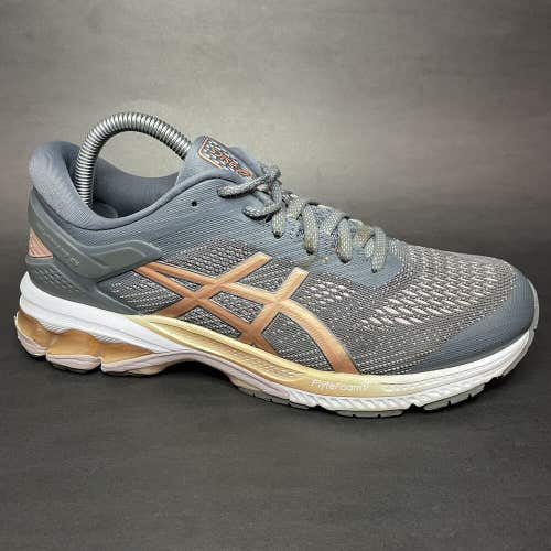 Asics Gel-Kayano 26 Womens Running Shoes Gray Copper White 1012A457 Size 9