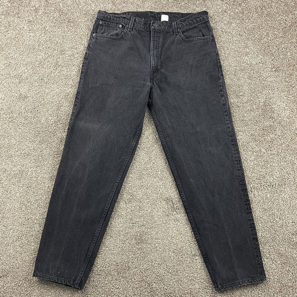 Vintage Levi's 550 Black Relaxed Tapered Fit Jeans Size W40 L32 Red Tab USA  Made | SidelineSwap