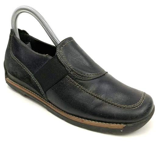 Rieker Antistress Black Leather Mocassin Shoes Womens 36 5.5 Comfort Walking