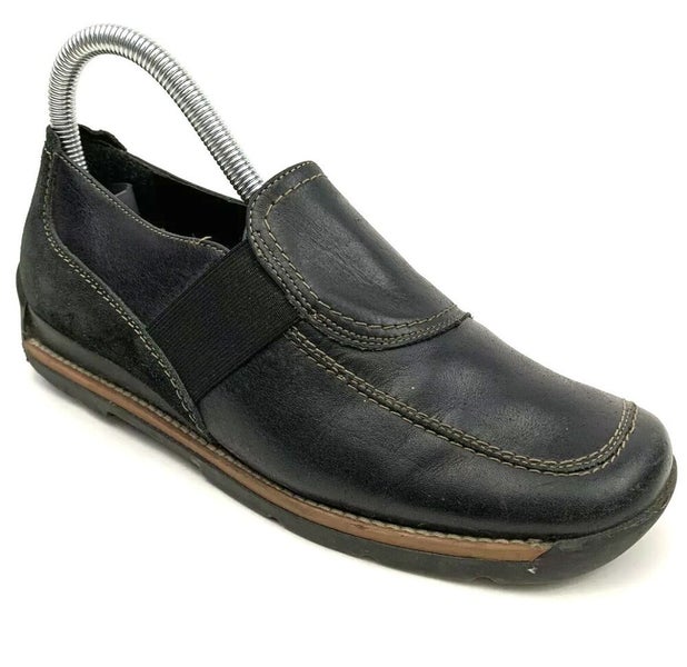 Rieker Antistress Black Leather Mocassin Shoes Womens 5.5 Comfort Walking