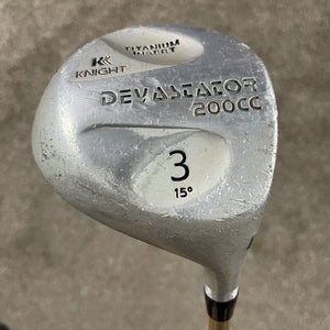 Knight Golf Devastator 200CC 3 Wood 15* RH 41.75" Light Flex Graphite Ladies