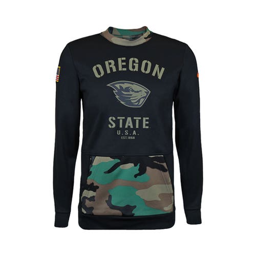 NWT mens S/small nike oregon state beavers camo long sleeve sweatshirt military appreciation