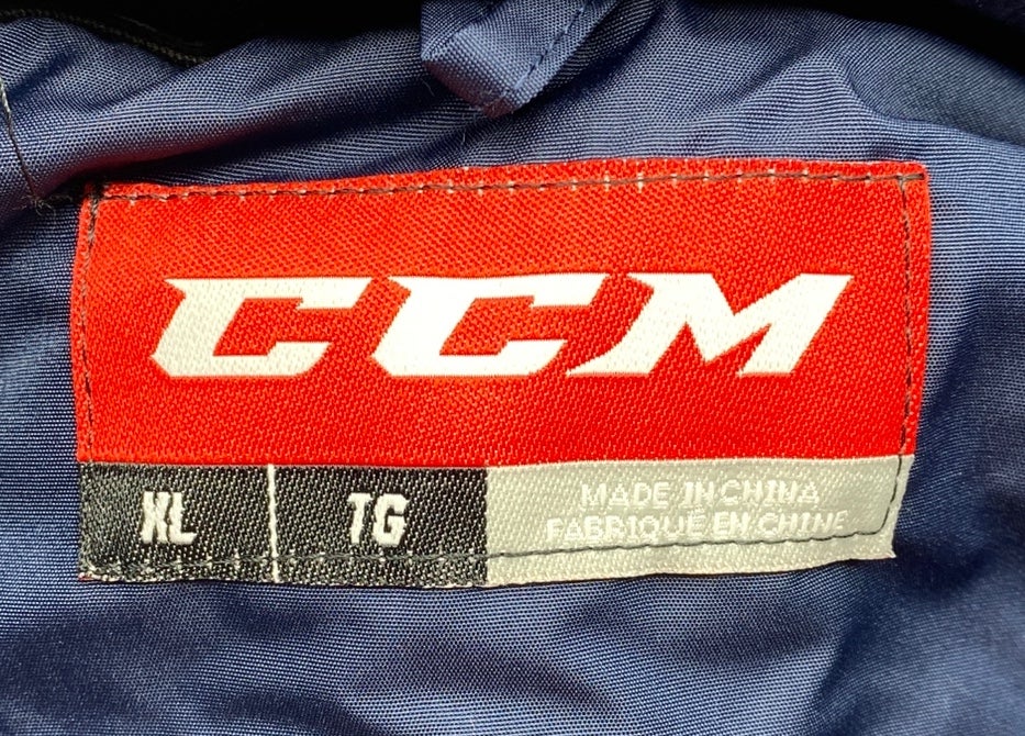 NEW CCM Team Winter Jacket, Navy Blue, Sr. XL