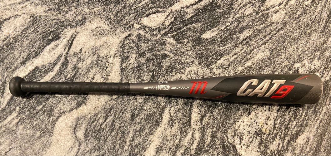 Used USSSA Certified Marucci Cat 9 Bat (-10) 17 oz 27"