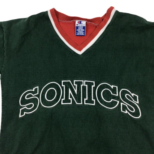 Vintage 1990s Champion NBA Seattle SuperSonics Warm Up Jersey Sz. S