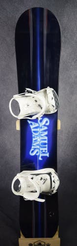 NEW ATOMIC SAMUEL ADAMS SNOWBOARD SIZE 159 CM WITH CHENRICH LARGE BINDINGS