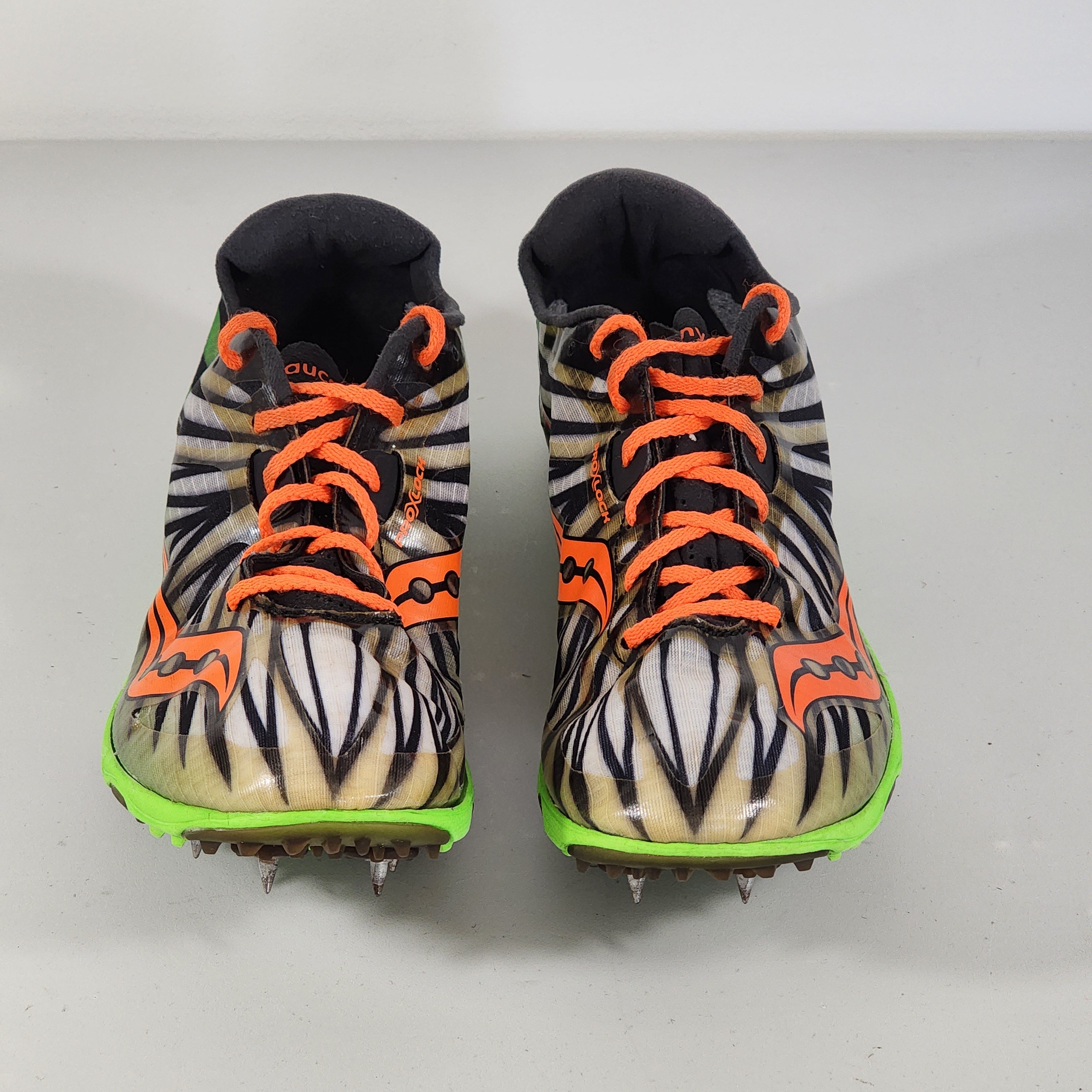 SAUCONY Carrera XC Green / Gray / Orange Track & Field Running Cleats Shoes  Men's Size  | SidelineSwap