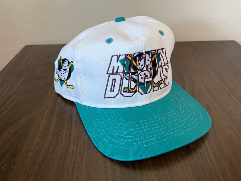 Vintage NHL Anaheim Mighty Ducks #1 Apparel Fitted Hat Size 7 1/8