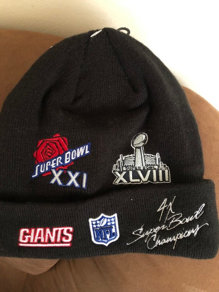 New York Giants New Era NFL 4x Champs Knit Hat