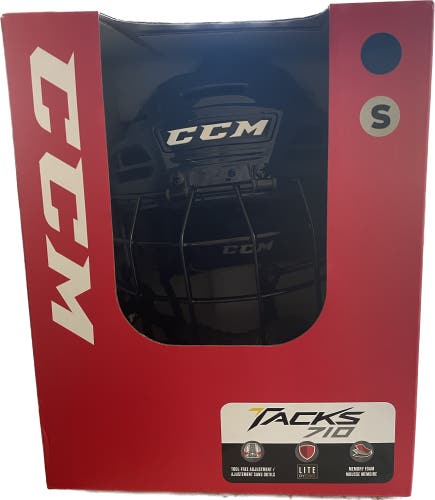 CCM Tacks 710 Helmet w/cage Navy