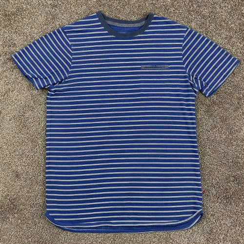 Levi's Cotton Blend Blue White Stripe Pocket T-Shirt S/S Size Medium M