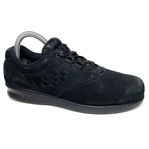SAS Free Time Black Nubuck Leather Comfort Oxford Walking Shoe Women’s Size 7.5S
