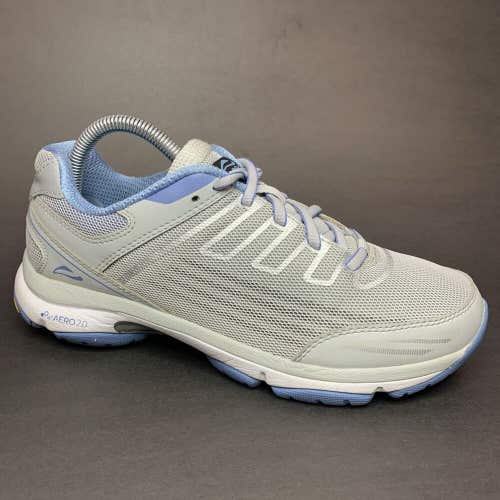 ABEO Pro Dynamic Gray Light Blue White Running Shoes Women's Size 8 M VDW1122