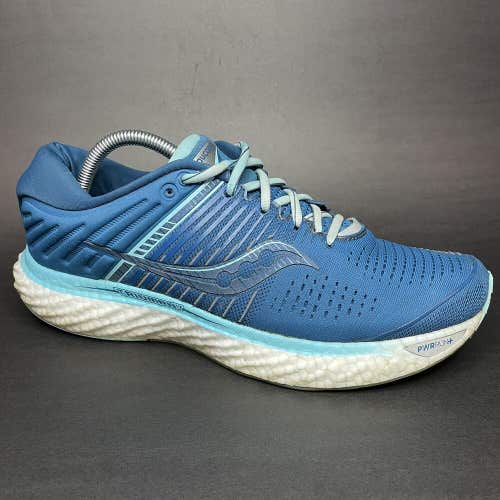 Saucony Womens Triumph 17 S10546-25 Blue Aqua White Running Shoes Size 11