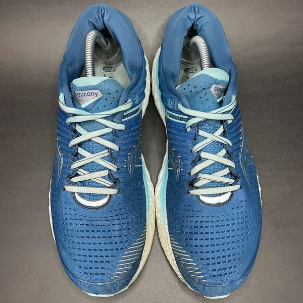Saucony Womens Triumph 17 S10546-25 Blue Aqua White Running Shoes Size 11
