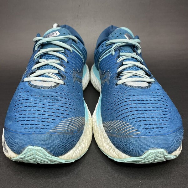 Saucony Womens Triumph 17 S10546-25 Blue Aqua White Running Shoes Size 11