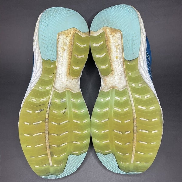 Saucony Womens Triumph 17 S10546-25 Blue Aqua White Running Shoes Size 11