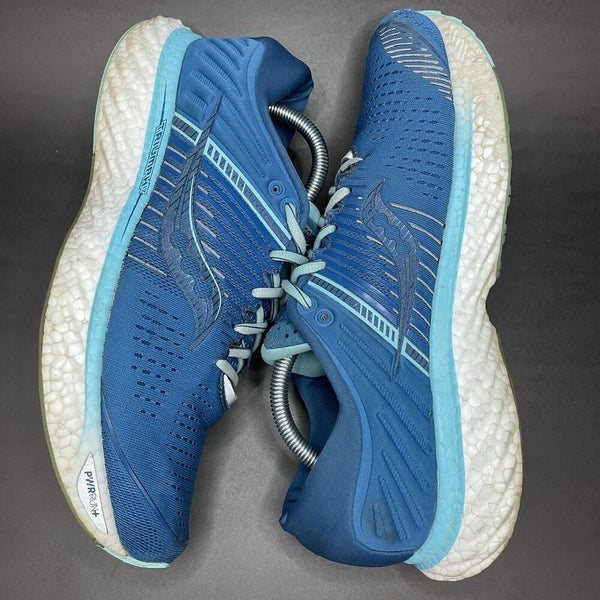 Saucony Womens Triumph 17 S10546-25 Blue Aqua White Running Shoes Size 11