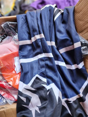 Blue Senior New Medium Premium Socks