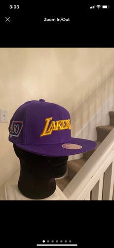 Lakers SnapBack Mitchell and Ness 50th Anniversary