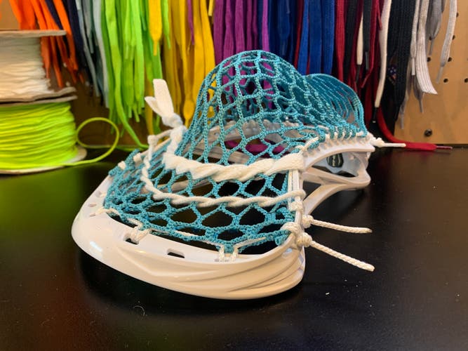 NEW CUSTOM STRUNG MAVERIK KINETIK 2.0 LACROSSE HEAD W/ Mid Pocket & Semi-soft mesh