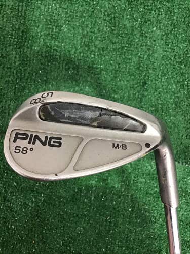 Ping M/B Wedge 58* With Steel Shaft