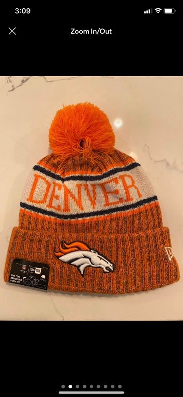 MENS/WOMENS New Era NFL DENVER BRONCOS Beanie ORANGE/GRAY NWT