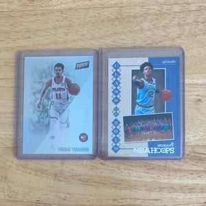 Ja Morant Rookie and Trae Young Holo Short Print Serial# of 199