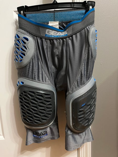 Adult Medium Gear Pro-tech Z-cool Flex Pro 5 Pad Football Girdle Gray Large