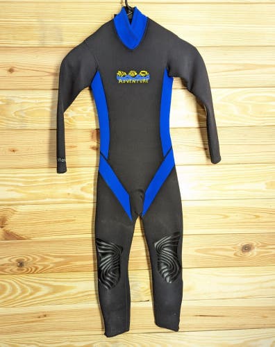 Tilos Adventure Titanium Kids Youth 2 / 3mm Full Wetsuit Scuba Dive Blue Size 6