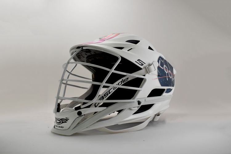 CUSTOM MATTE WHITE CASCADE S HELMET