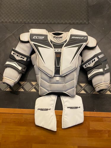 Used XL CCM Pro Stock Extreme Flex Shield 2 Goalie Chest Protector