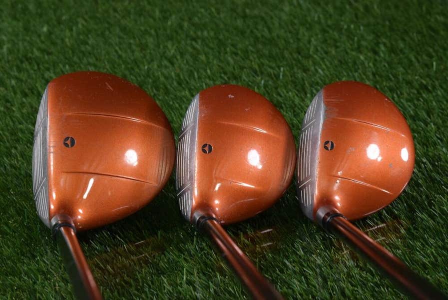 TAYLORMADE FIRESOLE IRONS, WOODS SET 1W,3W,5W,4-9+S W
