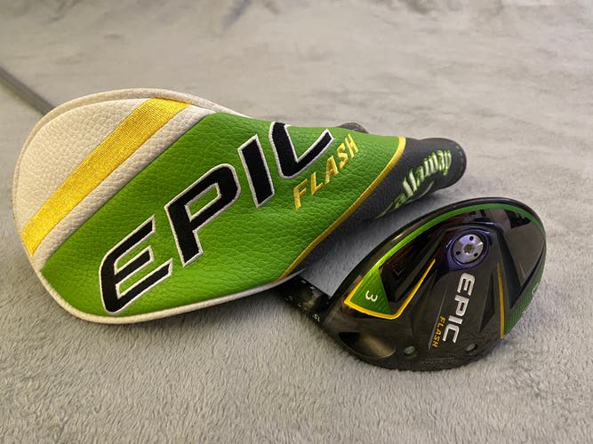 Men's Right Handed Regular Flex 3 Wood Epic Flash Fairway Wood