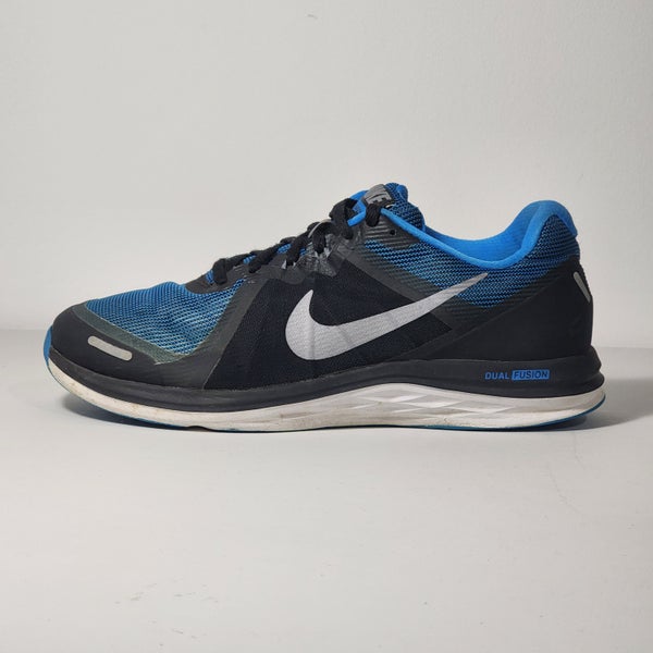 federación Matemático danza Nike Dual Fusion X 2 Metallic Charcoal / Blue / Black Men's Size 8 Running  Shoes | SidelineSwap