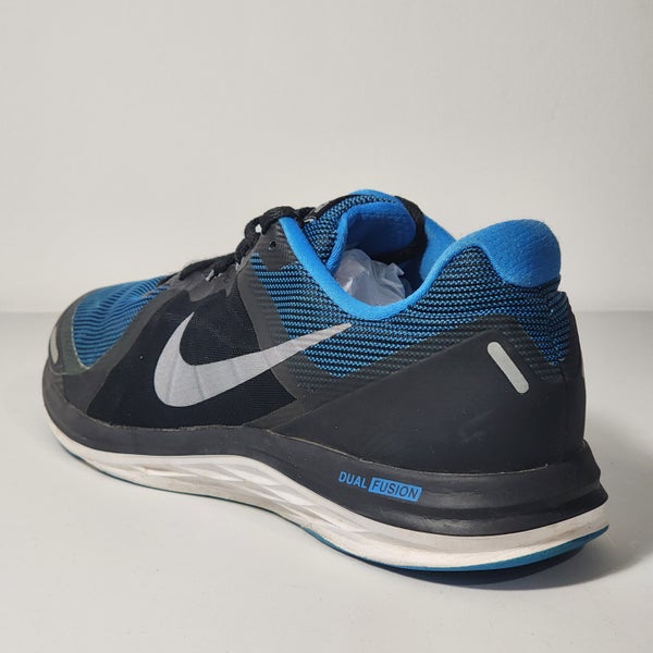 Circunstancias imprevistas extraer Cordero Nike Dual Fusion X 2 Metallic Charcoal / Blue / Black Men's Size 8 Running  Shoes | SidelineSwap