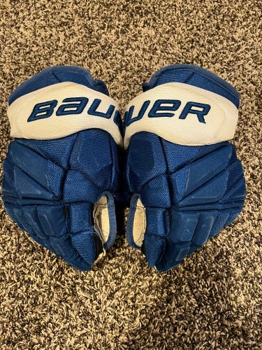 Bauer 14" Pro Stock Vapor 1X Pro Lite Gloves- Colorado Avalanche