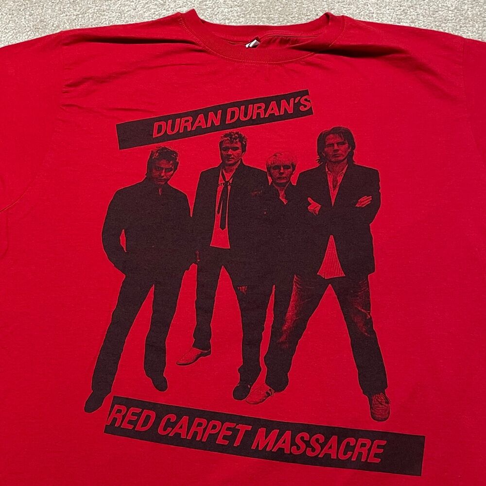 Duran Durans Band T Shirt Men Medium Red Carpet Massacre Music Concert duran-durans-band-t-shirt-men-medium-red-carpet-massacre-music-concert
