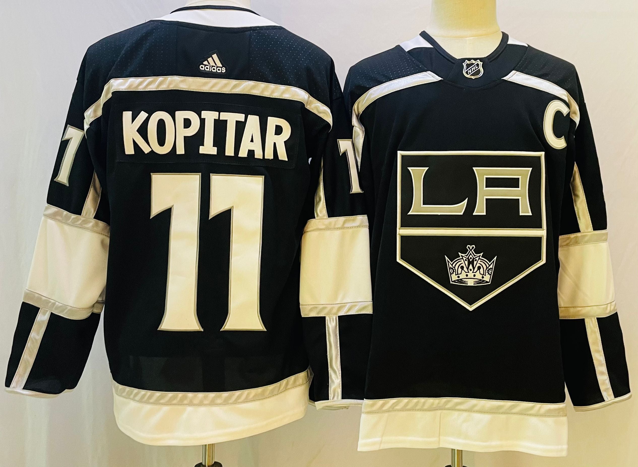Anze Kopitar Los Angeles Kings Autographed Grey Alternate Adidas Authentic  Jersey