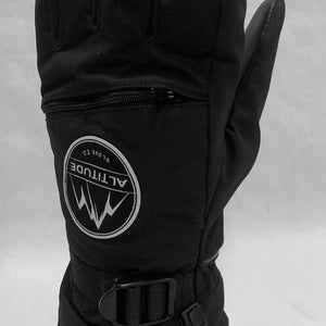 ALTITUDE SUMMIT WINTER SKI SNOWBOARD GLOVES 3M THINSULATE (BLACK) MEDIUM