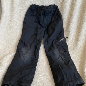 Black Unisex Youth Used Size 12 Spyder Ski Pants