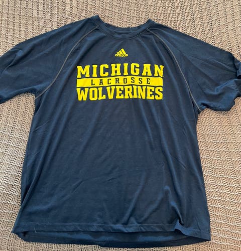 Michigan Adidas Lacrosse Team Issued Shooter L
