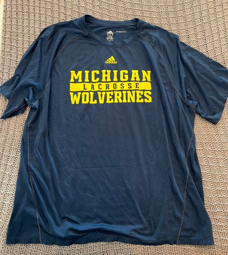 Michigan Adidas Lacrosse Team Issued Shooter XL