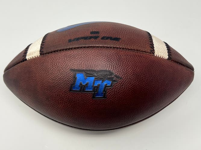 Middle Tennessee State University Blue Raiders Game Used Game Prepped Nike Vapor One NCAA Football