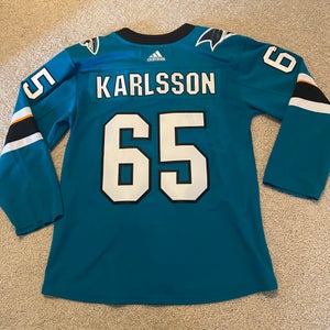 Erik Karlsson San Jose Sharks Adidas Teal Authentic Jersey Size 50