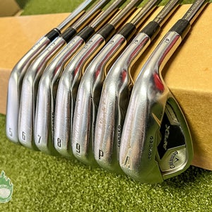 Used Callaway APEX Forged '19/CF19 Irons 5-PW/AW recoil 470 Stiff Graphite Set