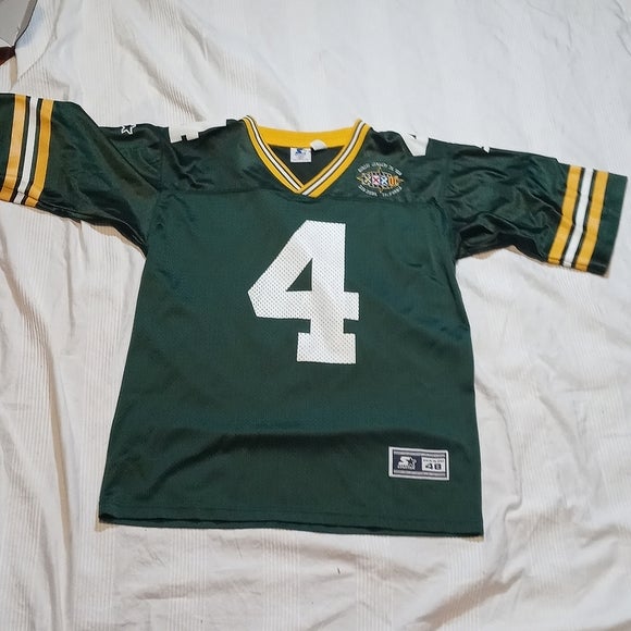 VINTAGE 1998 STARTER BRETT FAVRE GREENBAY PACKERS FOOTBALL JERSEY MENS 48 L