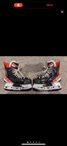 Senior Used CCM Jetspeed FT485 Hockey Skates Regular Width Size 7.5 used 10 times MINT!