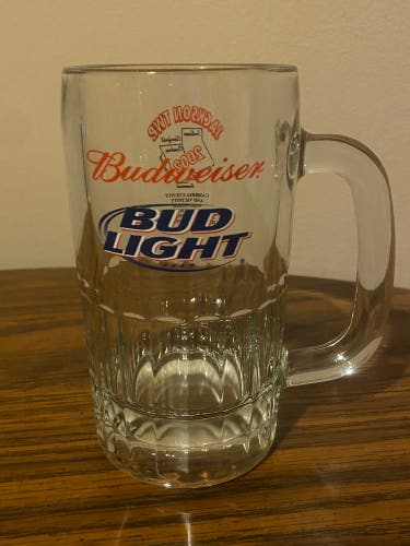 Budweiser Bud Light Glass Beer Mug