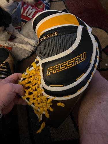 Passau custom Starke glove and blocker (canuckish colors)